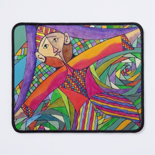 Item preview, 671 - PATTERN MAN - DAVE EDWARDS - COLOURED PENCILS & GOUACHE - 2022 designed and sold by BLYTHART.