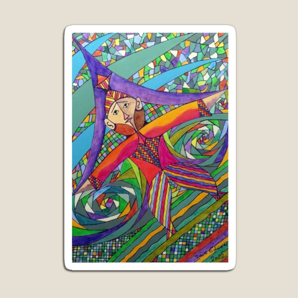 Item preview, 671 - PATTERN MAN - DAVE EDWARDS - COLOURED PENCILS & GOUACHE - 2022 designed and sold by BLYTHART.
