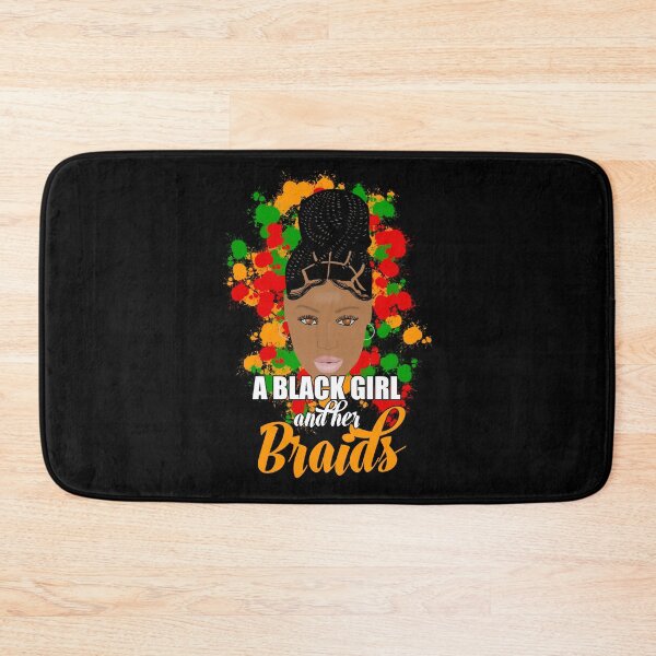 Item preview, Black Girl With Locs or Braids in a Bun designed and sold by blackartmatters.