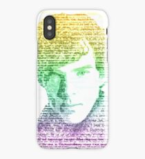 Sherlock Quote Rainbow iPhone Case