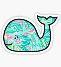 Tropical Leaf Whale Sticker