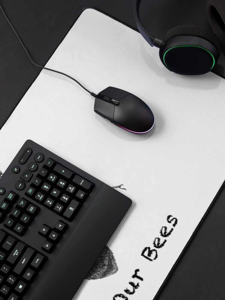 Alternate view of Save Our Bees - featuring Buzzie the Bee Mouse Pad