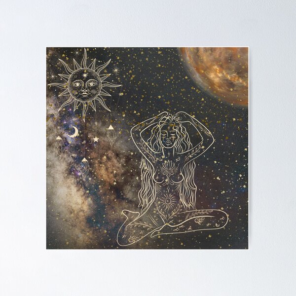 Item preview, Goddess of the Universe designed and sold by Edenglow Prints & Peculiars.