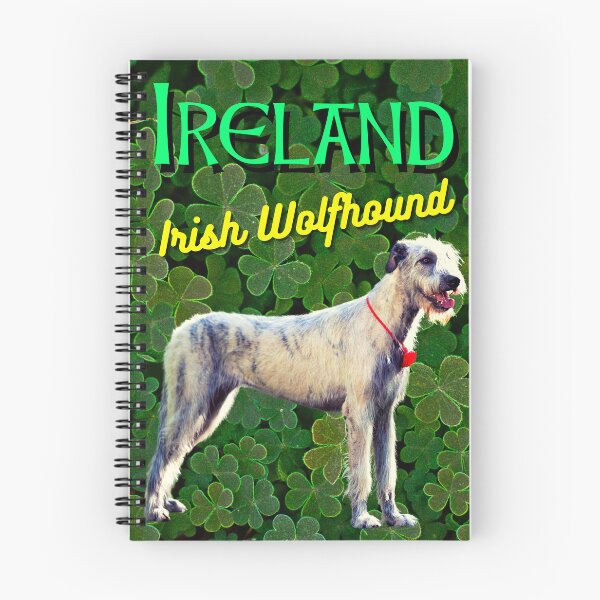 Item preview, Ireland Irish Wolfhound Clovers Shamrocks designed and sold by IrishPOD.
