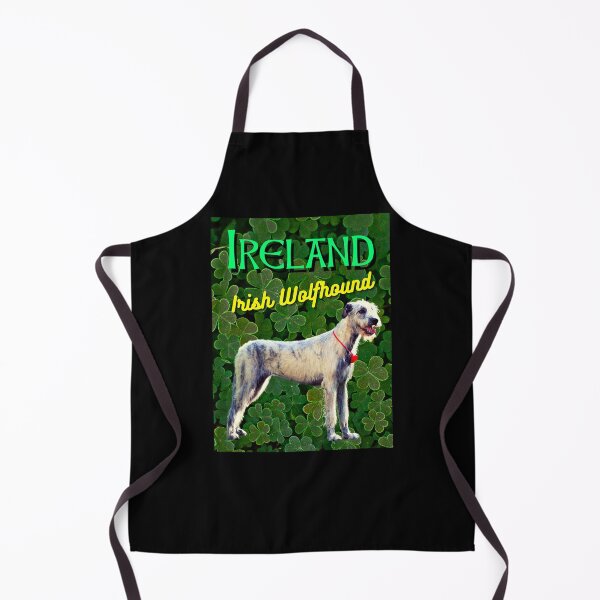 Item preview, Ireland Irish Wolfhound Clovers Shamrocks designed and sold by IrishPOD.
