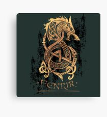 Fenrir: The Nordic Monster Wolf Canvas Print