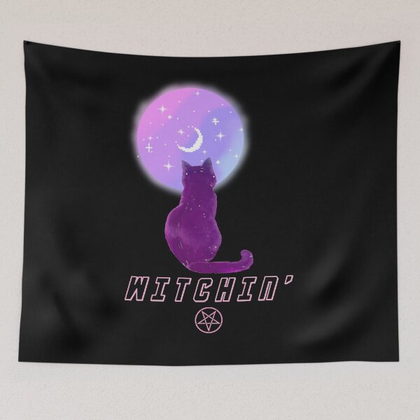 Item preview, Witchin' | Pastel Color Cat designed and sold by MakeitMelo.
