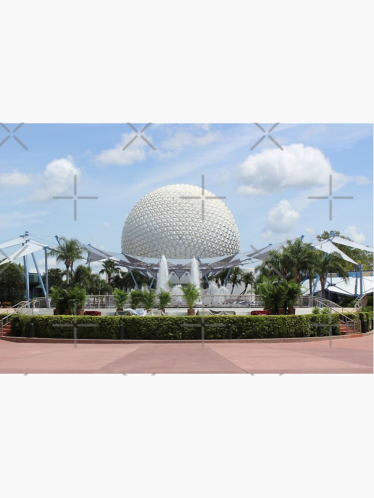 Disney shops decor, Epcot Fountain of Nations, Spaceship Earth