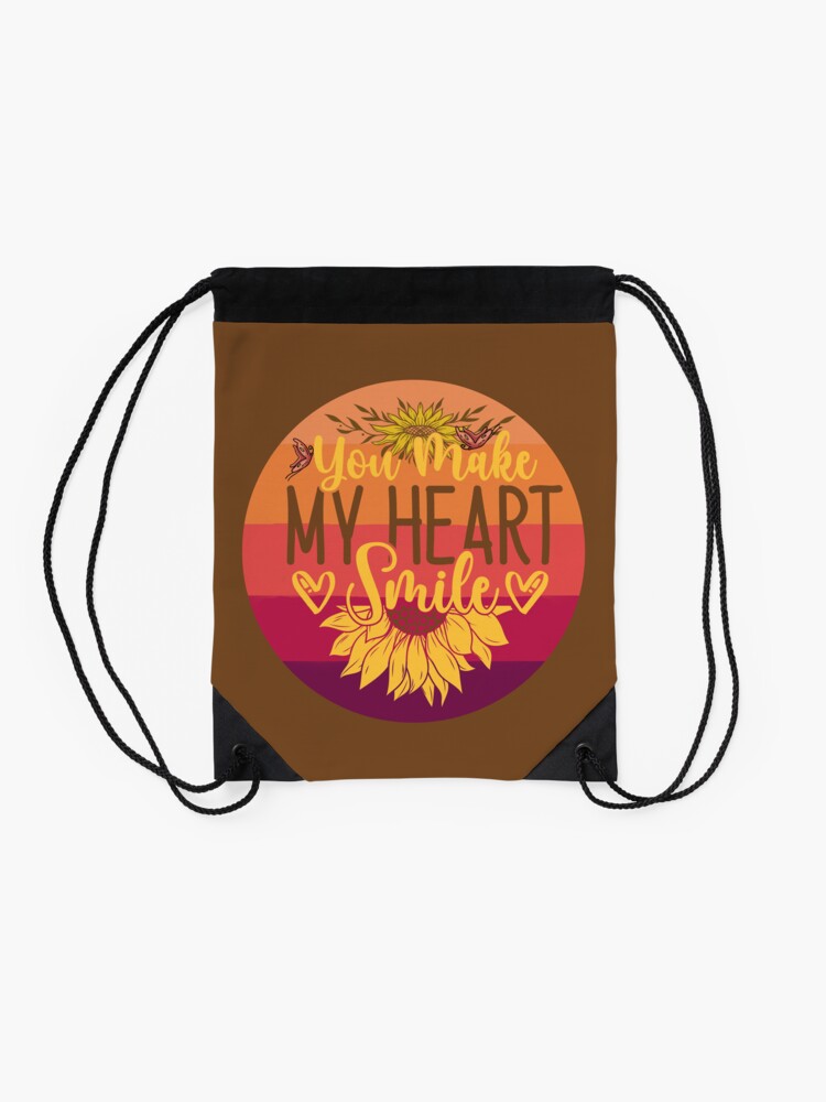 You make my heart smile Bag