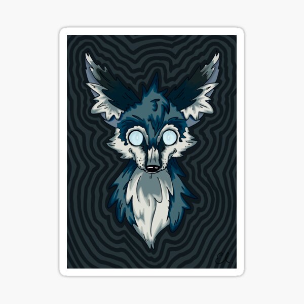 Ghost Fennec Fox Sticker