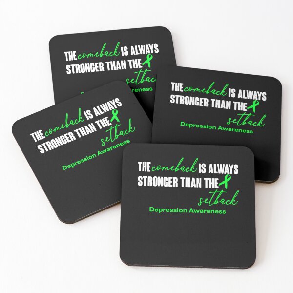 Item preview, Depression Awareness - The Comeback is Always Stronger Than The Setback designed and sold by Robbsyn.