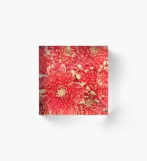 Red Bouquet Acrylic Block