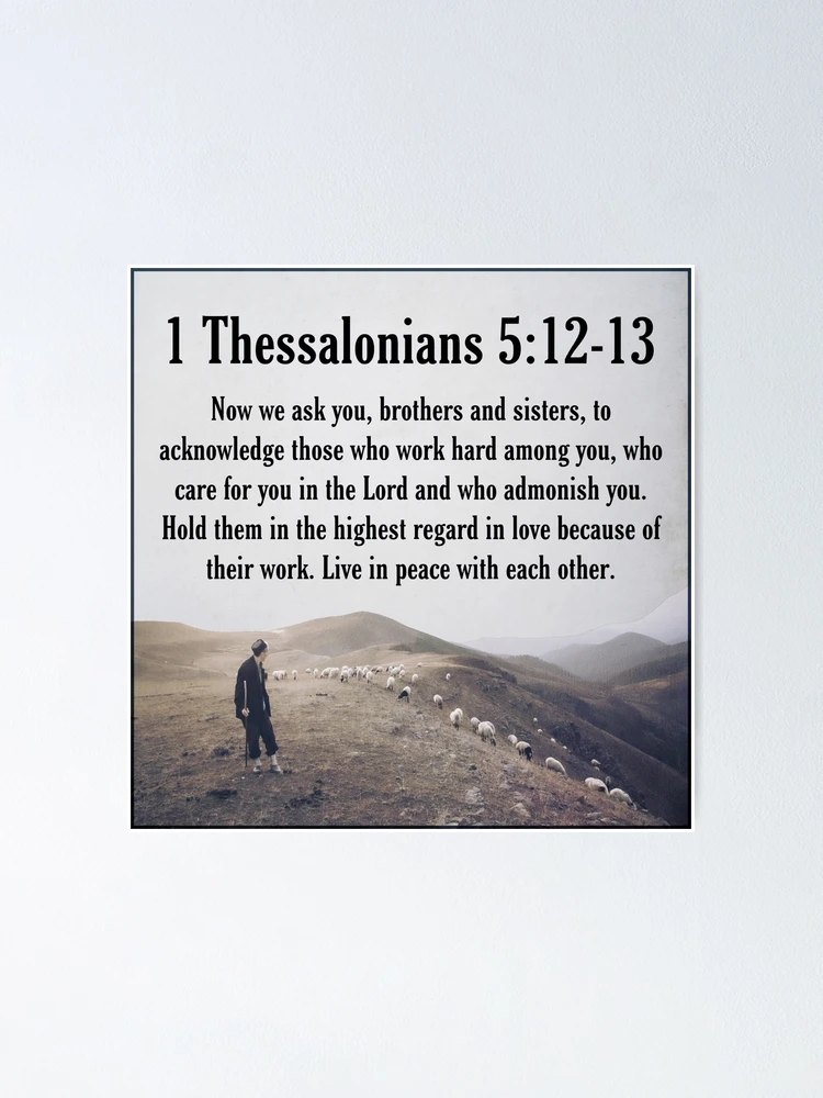 1 Thessalonians 5:12-13 | Poster