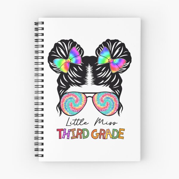Item preview, Little Miss 3rd Grade Tie Dye Messy Bun Girl Back To School designed and sold by smarayoung.
