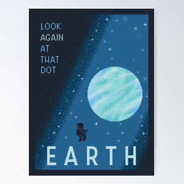 EARTH Space Tourism Travel Poster Poster