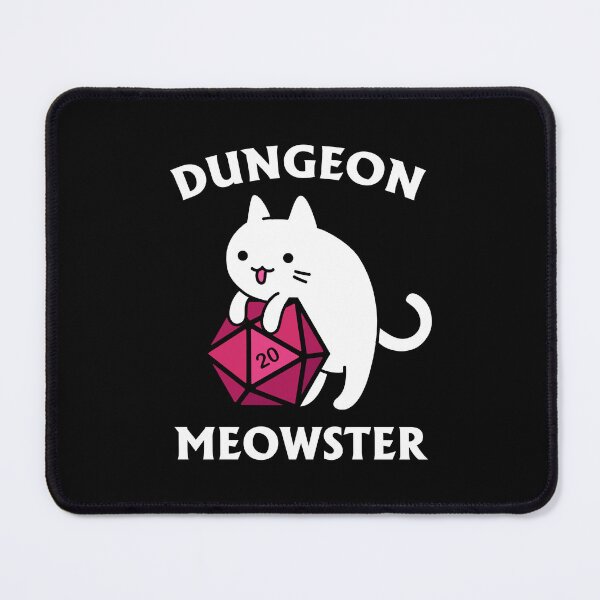 Item preview, Dungeon Meowster - DnD Dungeon Master Cat with D20 designed and sold by Cute N' Nerdy Shop.
