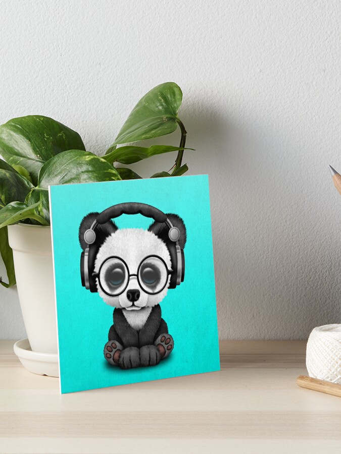 Panda With Glasses Magnet for Sale by jeanmbart