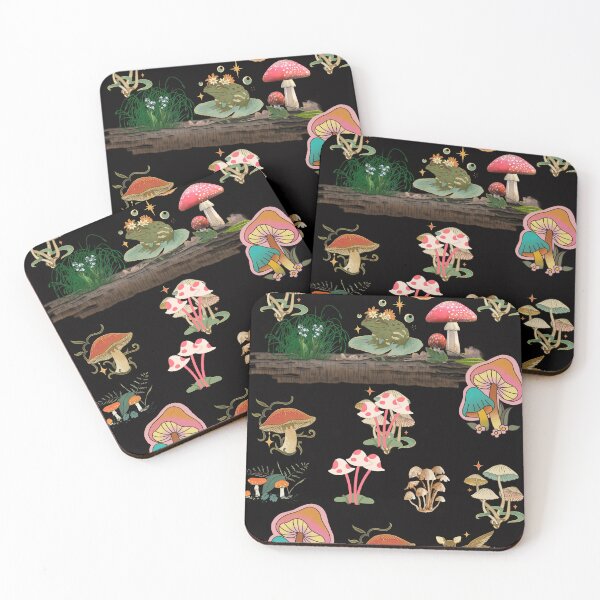 Item preview, Mushrooms and Frog designed and sold by JOY STORE 45.