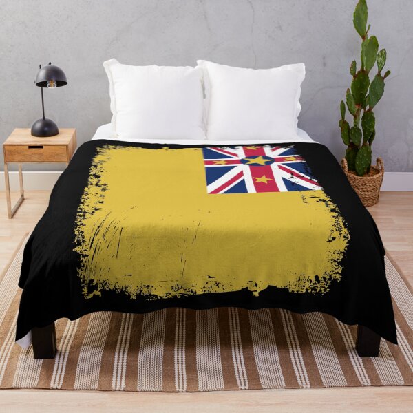 Item preview, Niue Flag Distressed designed and sold by rafaeltto.