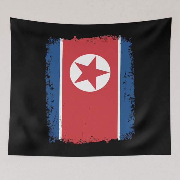 Item preview, North Korea Flag Distressed designed and sold by rafaeltto.