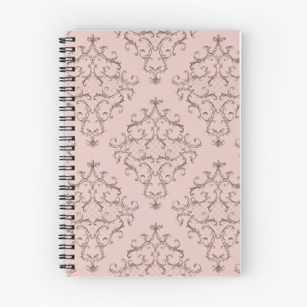 Aperçu de l'œuvre Flourish Ornement Damassé Motif Rose Métallisé - Motifs Baroques créée et vendue par antevasinart.