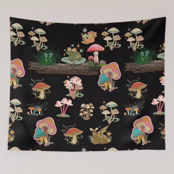 Item preview, Mushrooms and Frog designed and sold by JOY STORE 45.