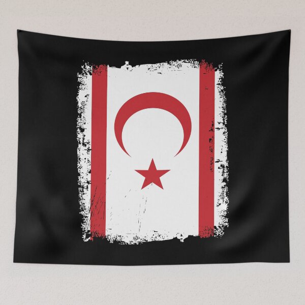 Artikelvorschau, Northern Cyprus Flag Distressed entworfen und verkauft von rafaeltto.