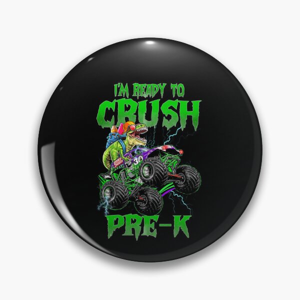 Item preview, Crush Pre-k Dinosaur Monster Truck Back to School Boys Kids designed and sold by leshiarivers.
