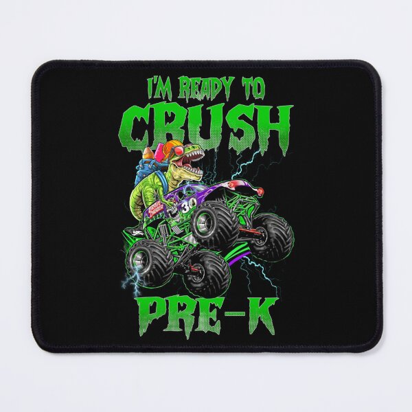 Item preview, Crush Pre-k Dinosaur Monster Truck Back to School Boys Kids designed and sold by leshiarivers.