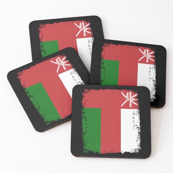 Item preview, Oman Flag Distressed designed and sold by rafaeltto.