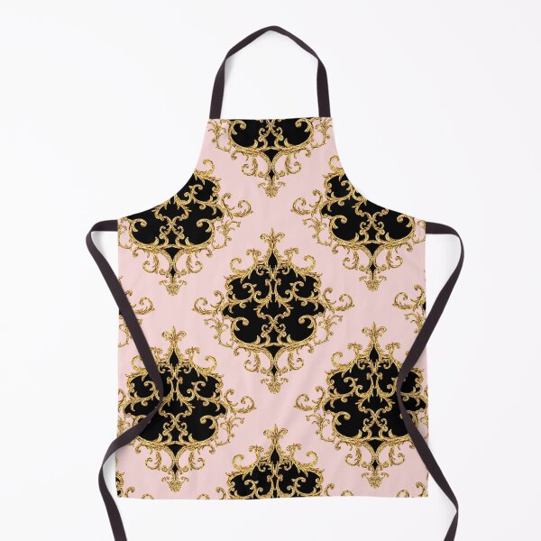 Item preview, Flourish Ornamental Damask Gold Black Pink Pattern - Baroque Patterns designed and sold by antevasinart.