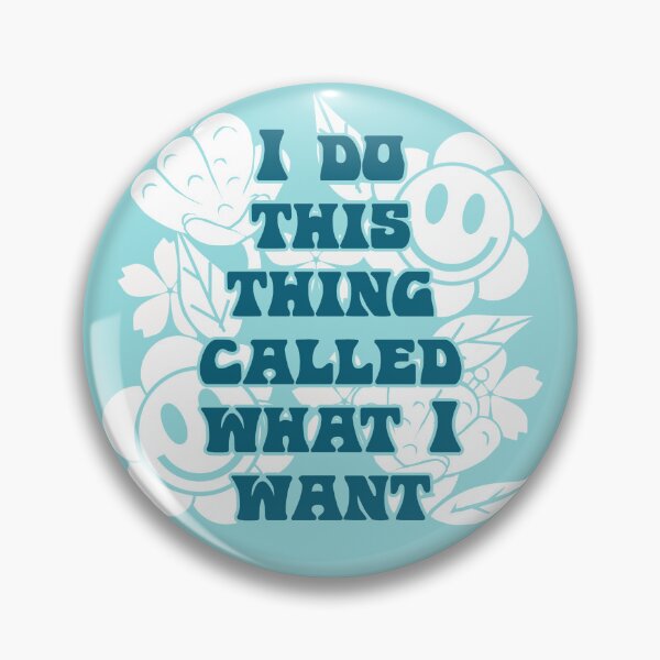 Item preview, Retro Doodle I Do What I Want Design: Blue Version.  designed and sold by KreativeKennCo.