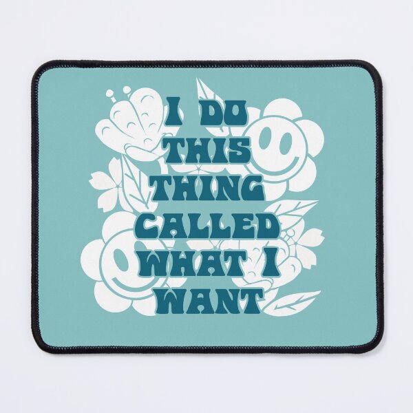 Item preview, Retro Doodle I Do What I Want Design: Blue Version. designed and sold by KreativeKennCo.