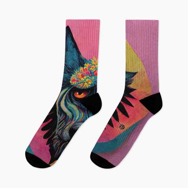 Item preview, Majestic Psychedelic Wolf designed and sold by WolfPack-Art.