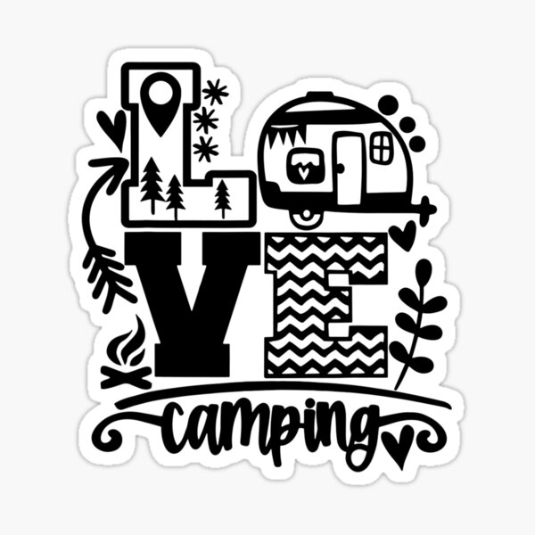 Happy Camper Camping Love Camping Life Funny Men Women Sticker For Sale By Kunzelkm98 Redbubble 1074