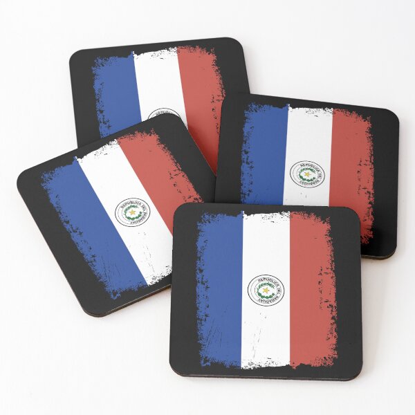 Item preview, Paraguay Flag Distressed designed and sold by rafaeltto.