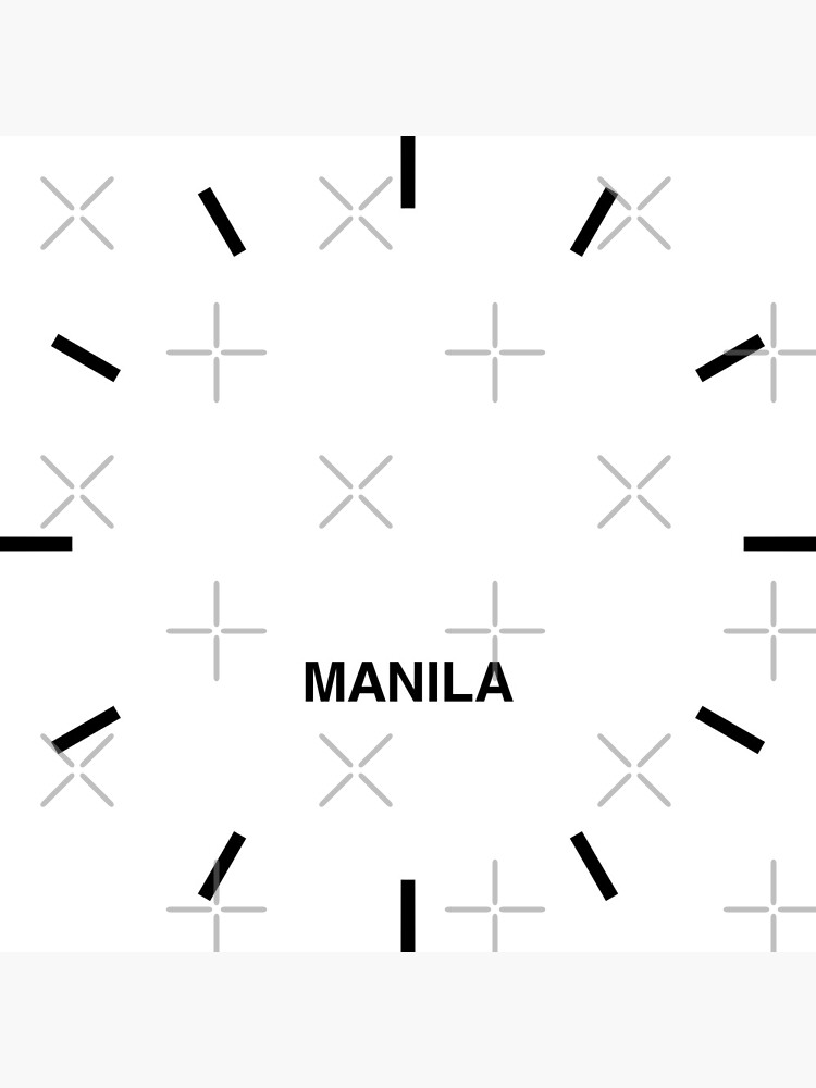 "Manila Time Zone Newsroom Wall Clock" Clock for Sale by bluehugo