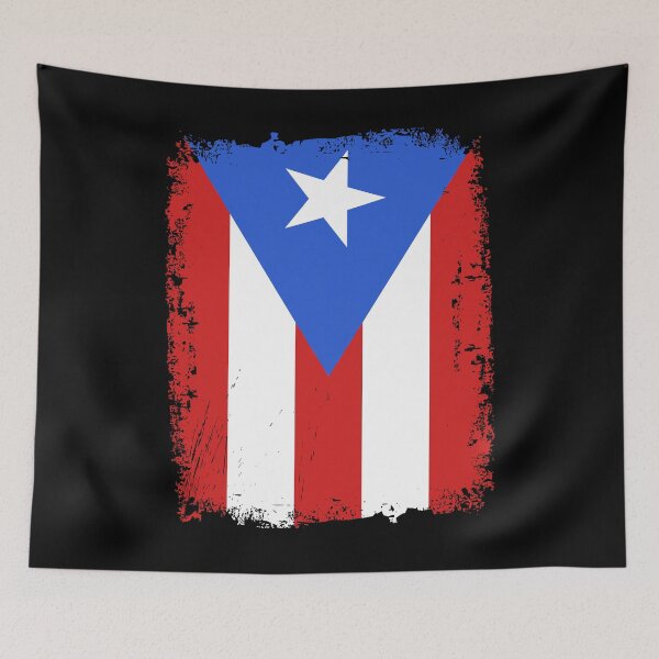 Aperçu de l'œuvre Puerto Rico Flag Distressed créée et vendue par rafaeltto.