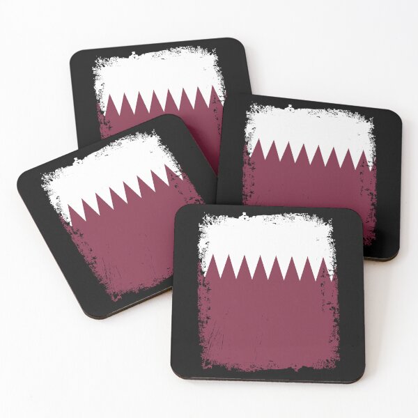Item preview, Qatar Flag Distressed designed and sold by rafaeltto.