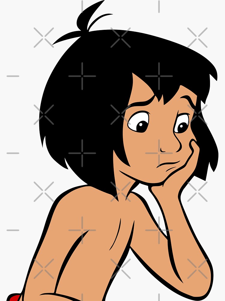  mowgli jungle book cartoon sticker for sale by madugraphic redbubble