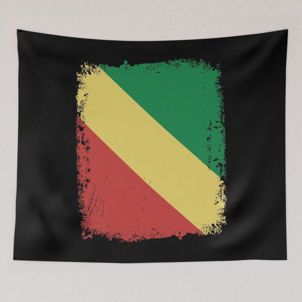 Item preview, Republic of the Congo Flag Distressed designed and sold by rafaeltto.