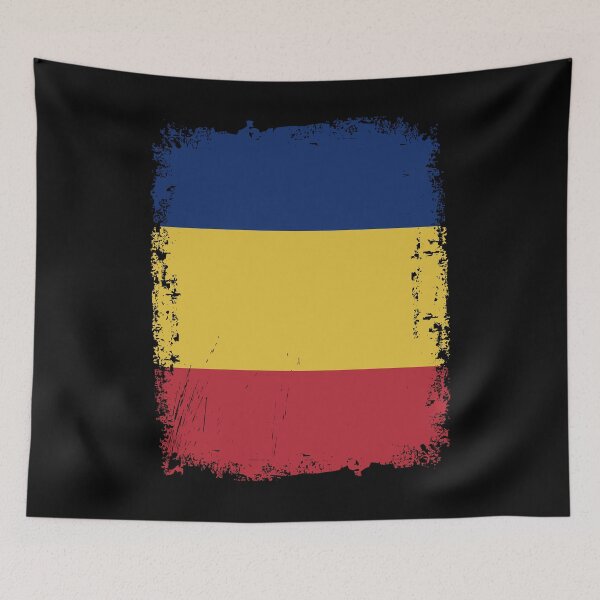 Item preview, Romania Flag Distressed designed and sold by rafaeltto.