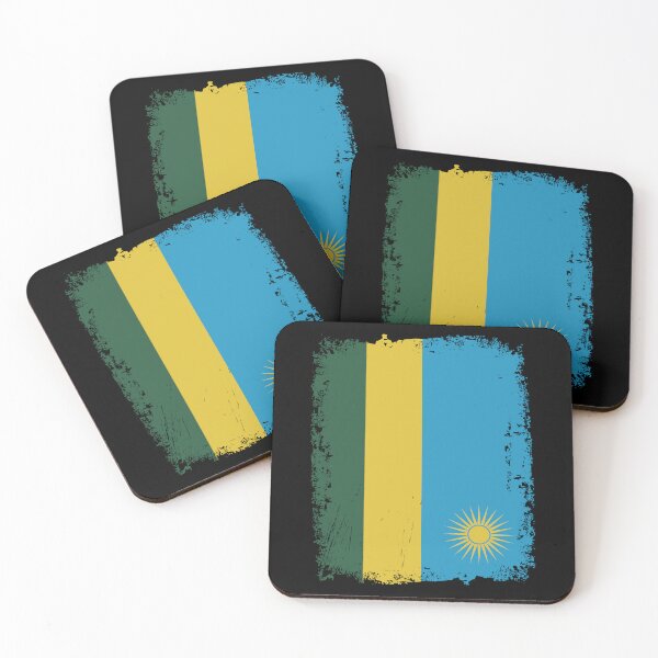 Item preview, Rwanda Flag Distressed designed and sold by rafaeltto.