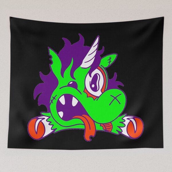 Item preview, unicorn halloween animal zombie creepy  designed and sold by Gossip Rag.