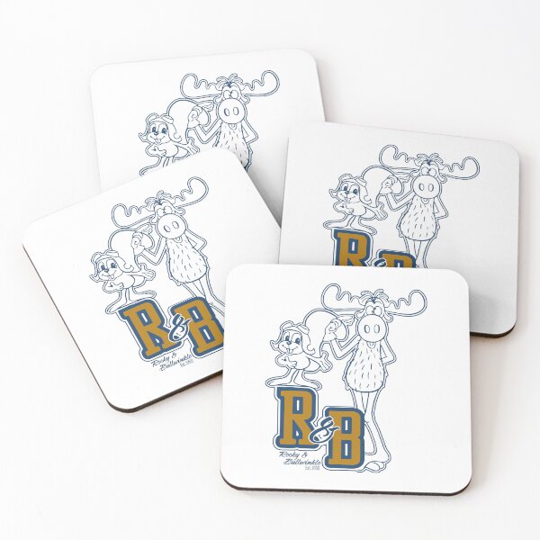 Item preview, Rocky Bullwinkle Men's Collegiate Line Art designed and sold by chrisskle.