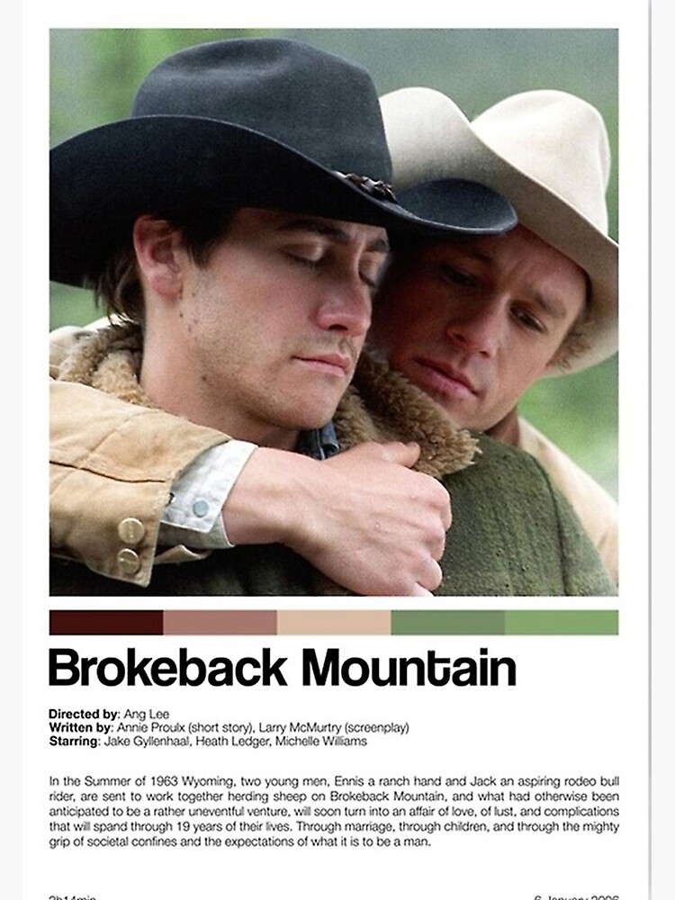 Disover Brokeback Mountain Movie Poster Print Premium Matte Vertical Poster