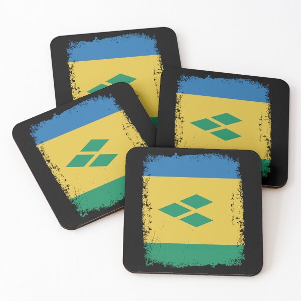 Item preview, Saint Vincent  _ the Grenadines Flag Distressed designed and sold by rafaeltto.