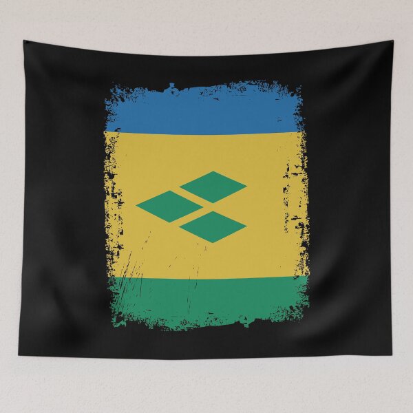 Item preview, Saint Vincent  _ the Grenadines Flag Distressed designed and sold by rafaeltto.