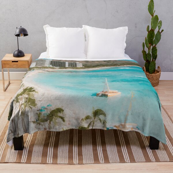 Item preview, Beach Hotels at Diamond Head Hawaii - Watercolour Style designed and sold by WWWC2288.