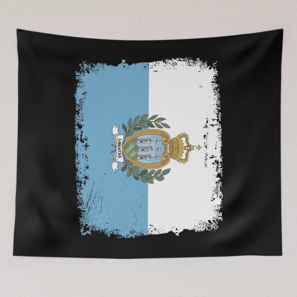 Item preview, San Marino Flag Distressed designed and sold by rafaeltto.